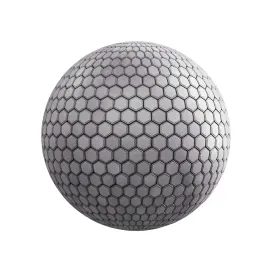 Hexagonal concrete pavement